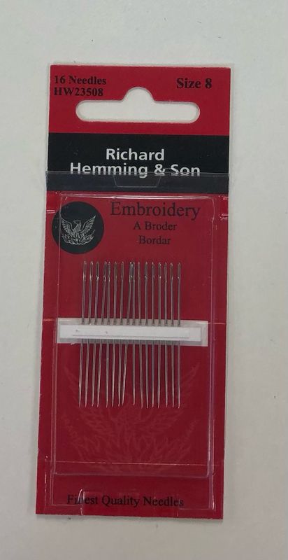 #8 Embroidery hand sewing needles