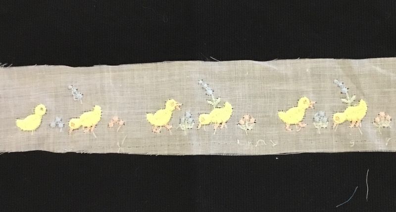 129 Swiss Insertion Chicks (Priced Per Yard)
