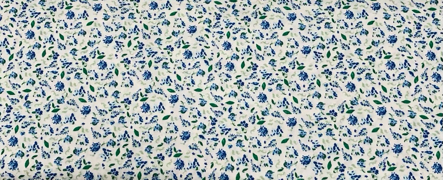 FF Print Blue Floral (Priced Per Yard)