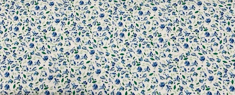 FF Print Blue Summer Floral (Priced Per Yard)