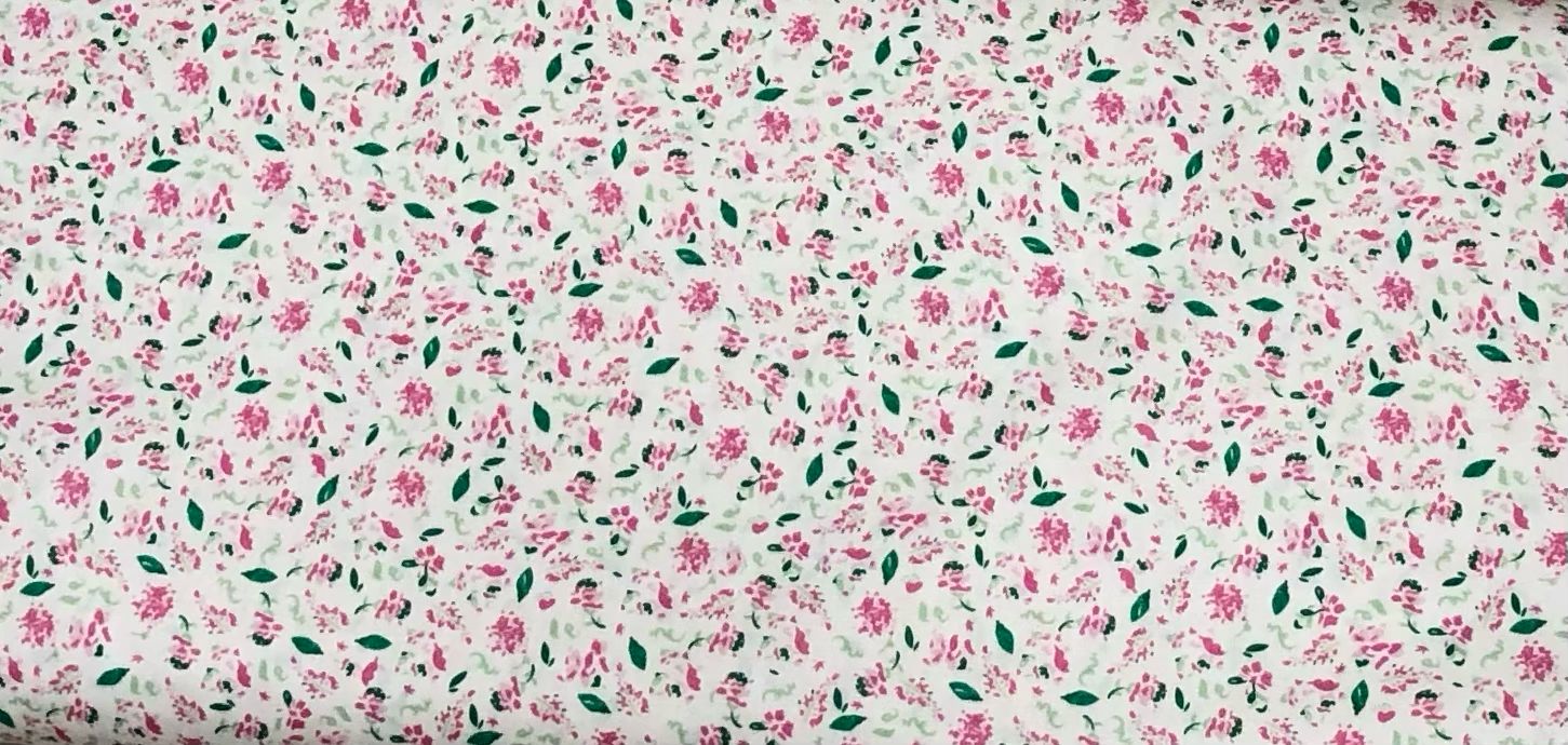 FF Print Pink Floral (priced Per Yard)