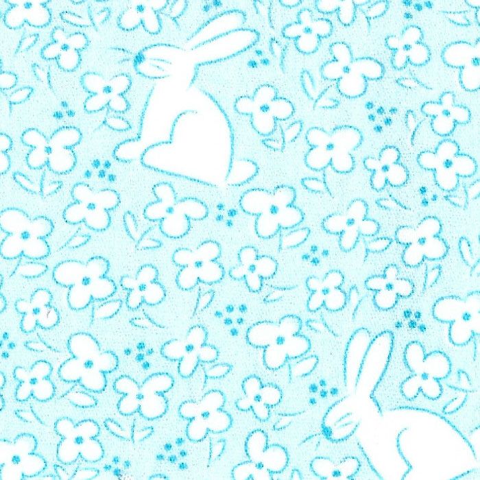FF Print - Bunnies On Aqua Blue (Priced Per Yard)