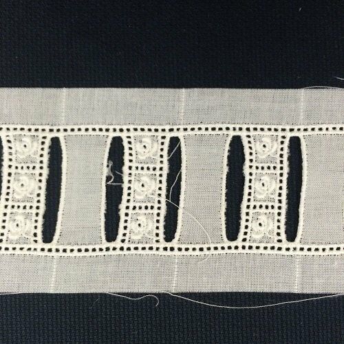 184 White Swiss Beading Trim (Priced Per Yard) 184 White Swiss Beading Trim (Priced Per Yard)
