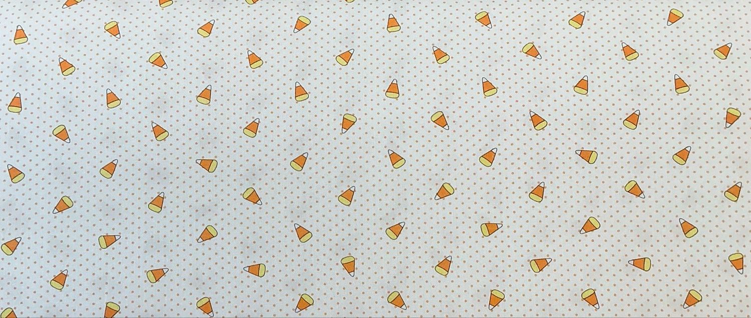 FF Print Candy Corn With Orange Dot