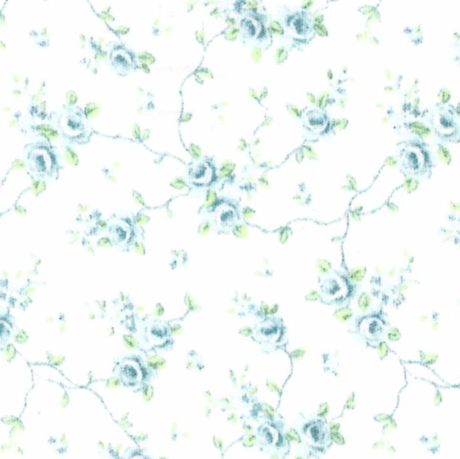 FF Print Blue/green Floral (Priced Per Yard)