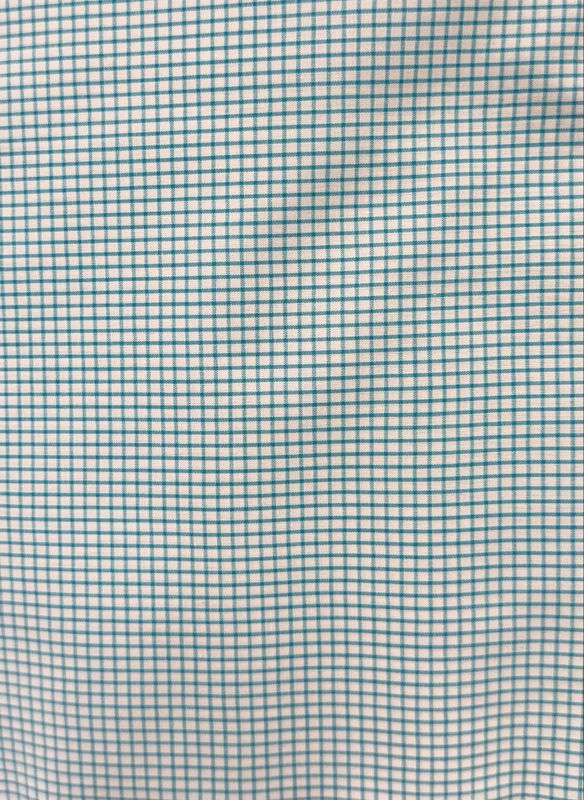 FF  Check Aqua windowpane (Priced Per Yard)