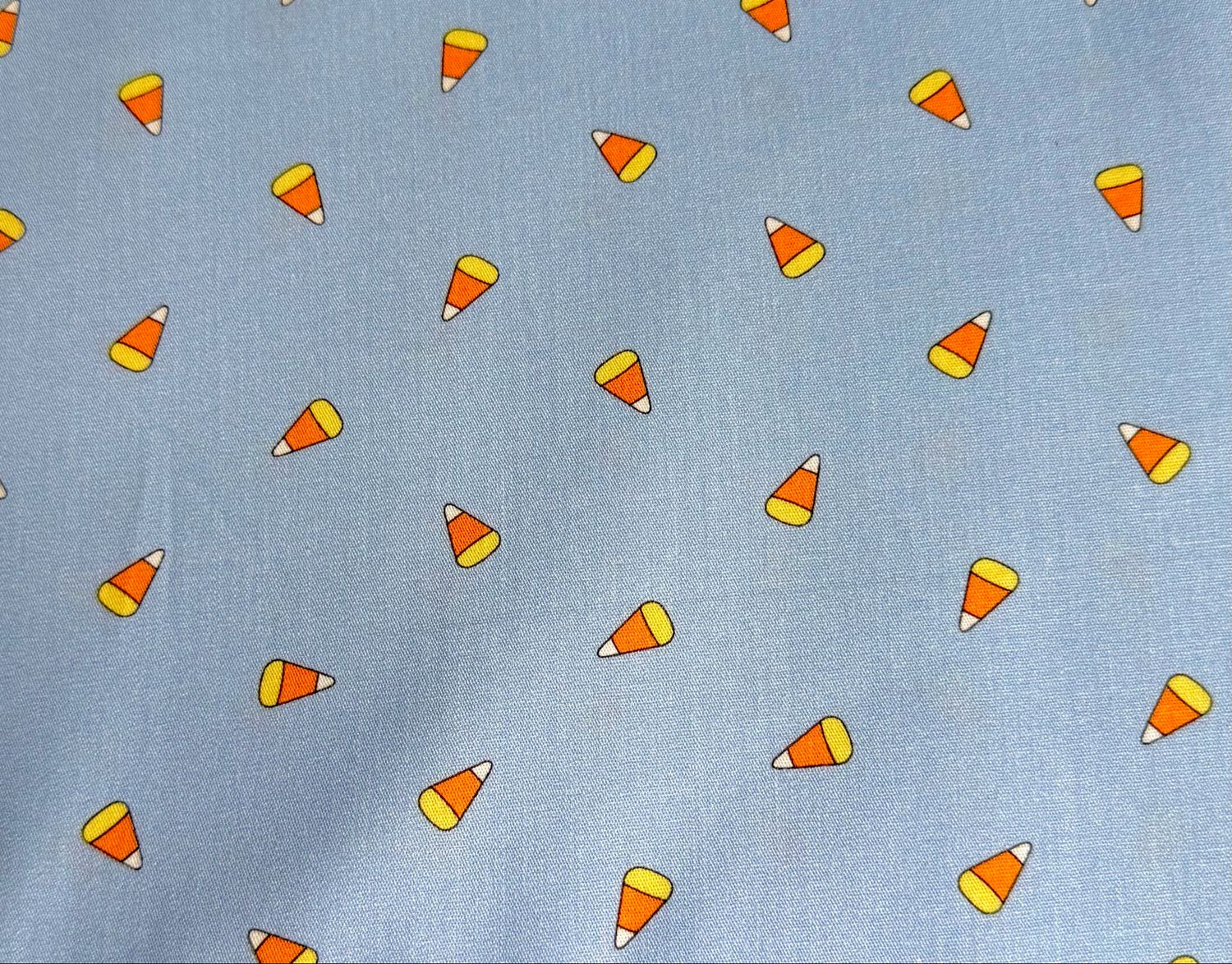 FF Print Candy Corn On Blue FF Print Candy Corn On Blue