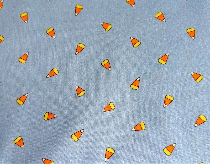 FF Print Candy Corn On Blue FF Print Candy Corn On Blue
