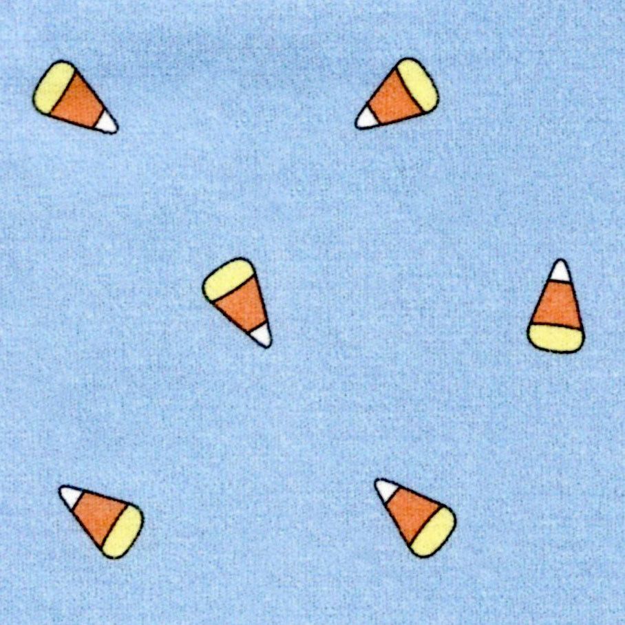 FF Print Candy Corn On Blue