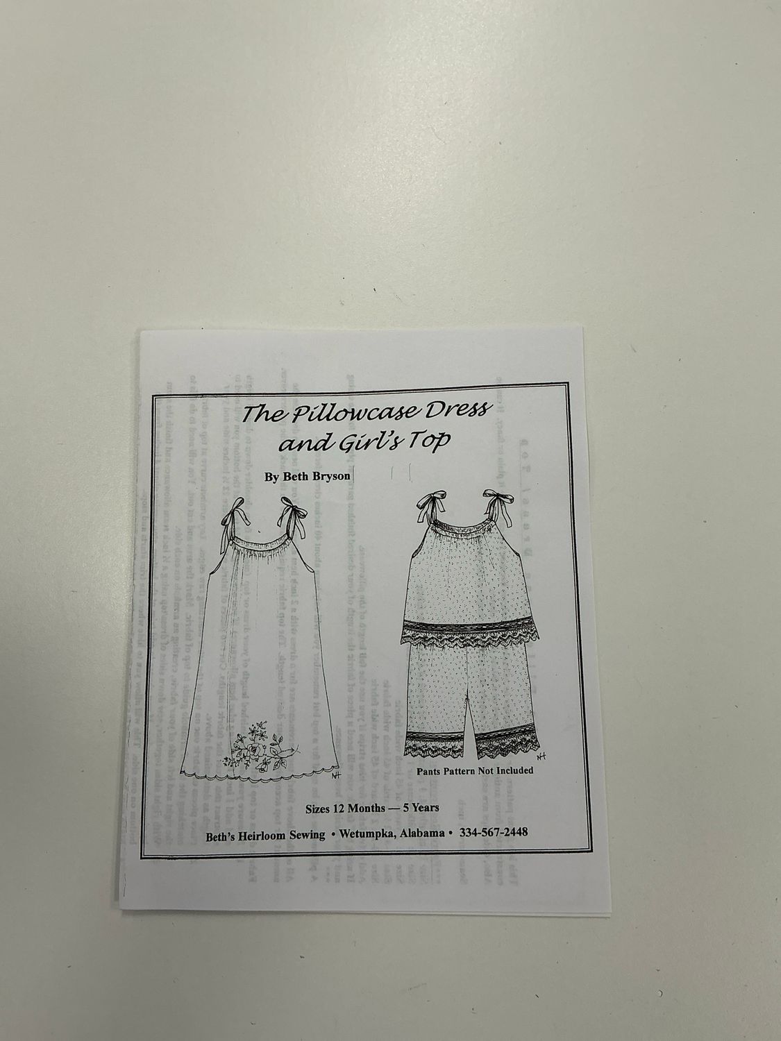 Pillowcase dress 1-5