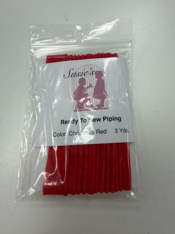 Pre-Packaged Piping - Christmas red