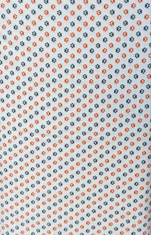 FF Print Orange And Blue Paw print FF Print Orange And Blue Paw print