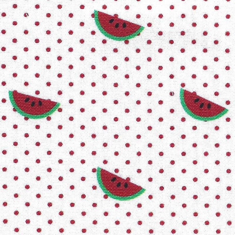FF Watermelons On Red Dot (Priced Per Yard)