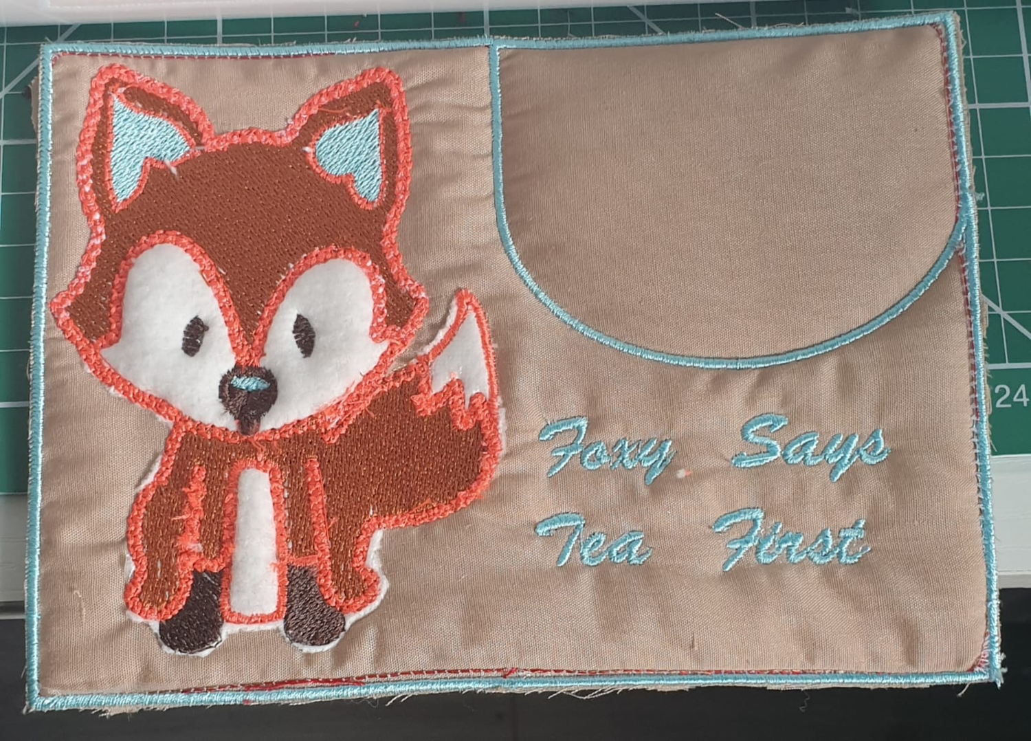 Fox Mug Rug