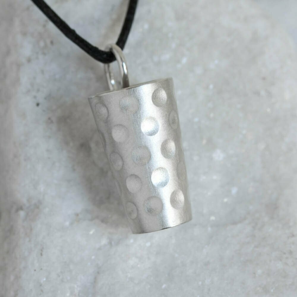 Dubbeglas-Anhänger - 925/ooo Silber - matt