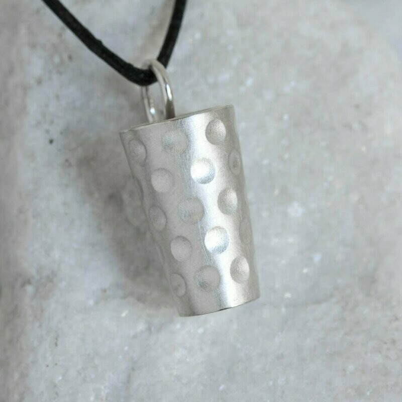 Dubbeglas-Anhänger - 925/ooo Silber - matt