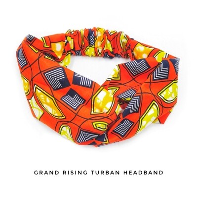 Grand rising turban headband