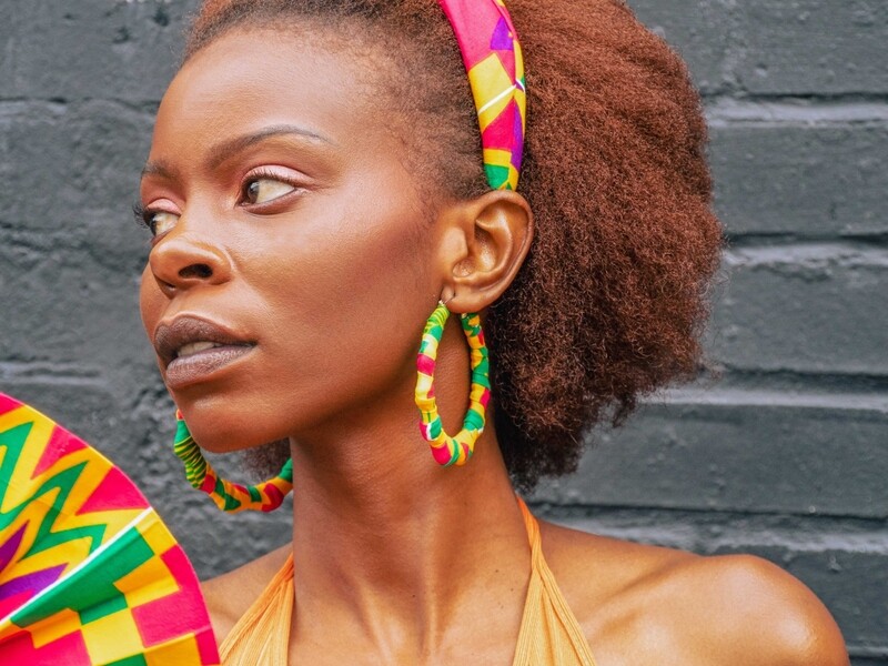 kente love earrings