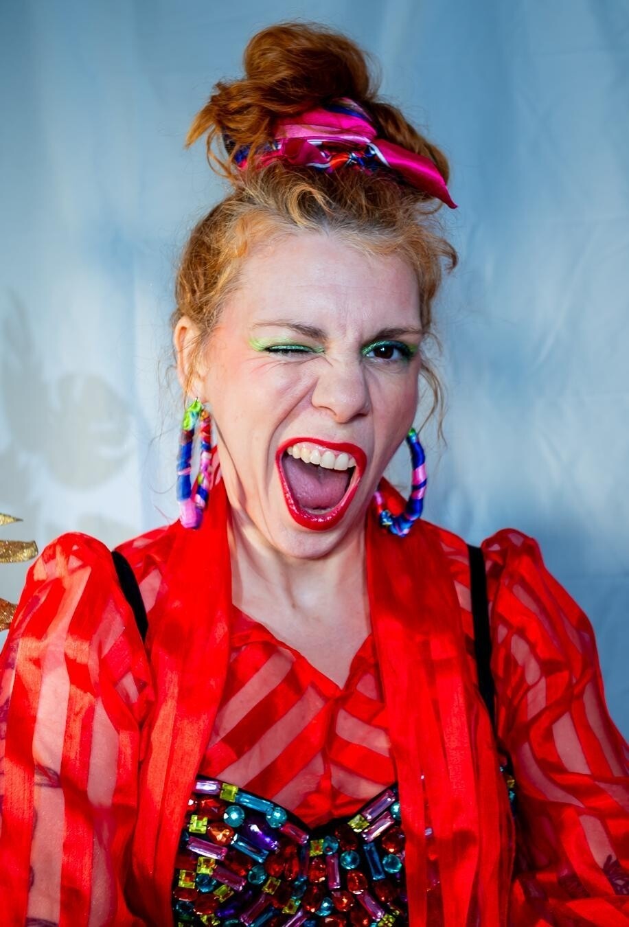 Fiesta satin Earrings &amp; matching sets.