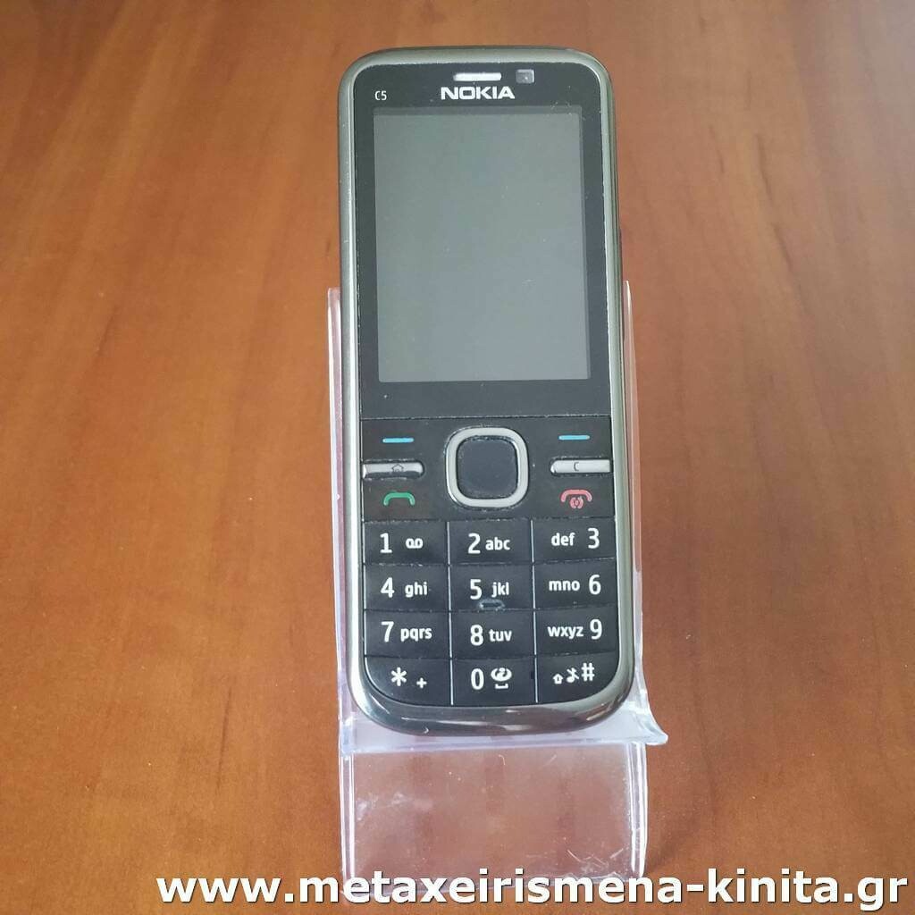Nokia C5-00 5MP μεταχειρισμένο Nokia κινητό με κουμπιά για τυφλούς και ανθρώπους με προβλήματα όρασης