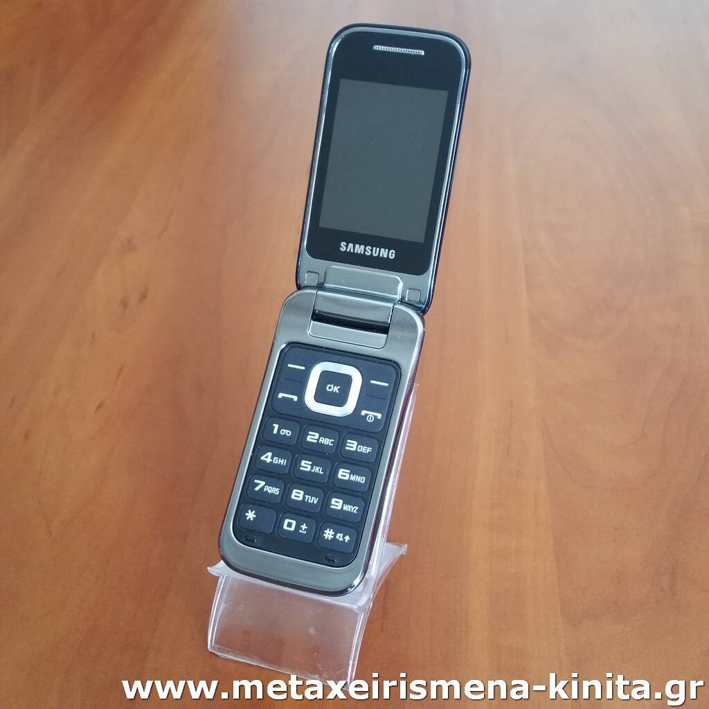 Samsung C3590 κινητό με καπάκι μεγάλη οθόνη γράμματα 01