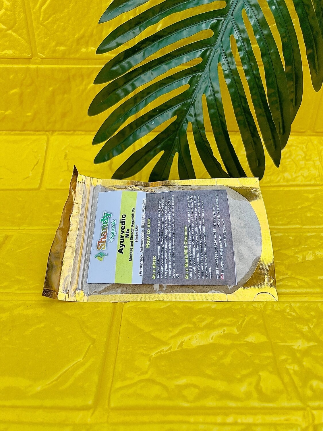 Ayurvedic Herb Mix 5 (MOISTURE AND STRENGTH REPLENISH MIX.)(Small size)