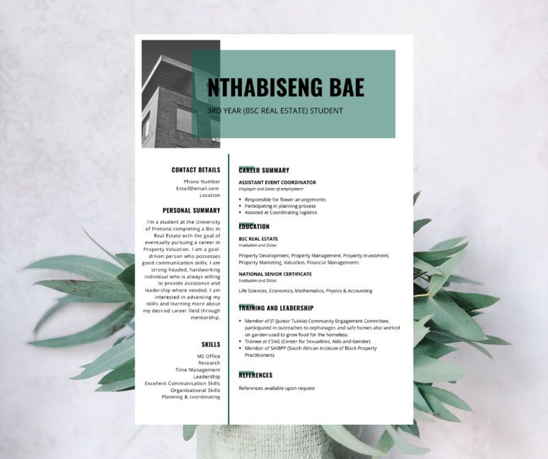 CV in PDF Document