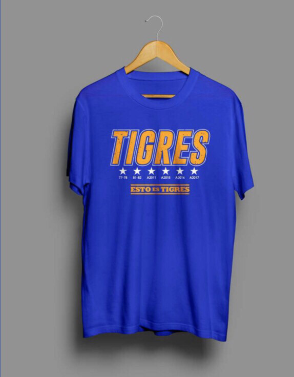 Camiseta Azul Tigres Camiseta Azul Tigres