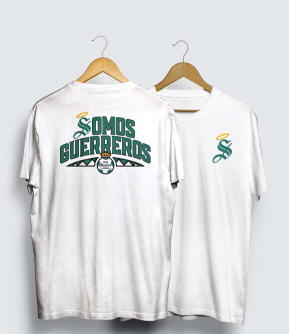 Camiseta Blanca Somos Guerreros Santos Camiseta Blanca Somos Guerreros Santos