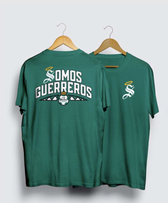 Camiseta Verde Somos Guerreros Santos Camiseta Verde Somos Guerreros Santos