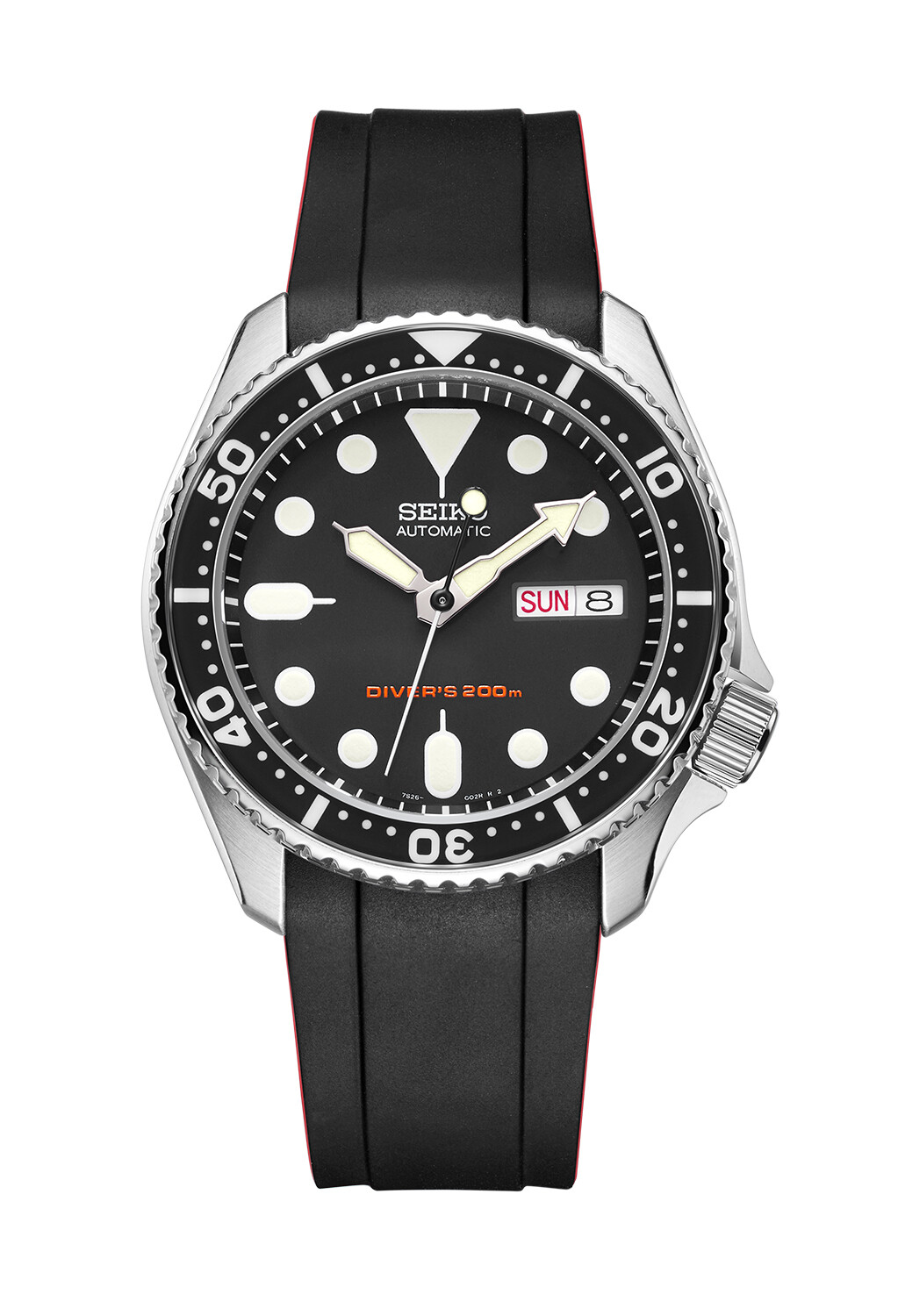 CRAFTER BLUE CB10 CURVED END RUBBER STRAP for SEIKO SKX SERIES