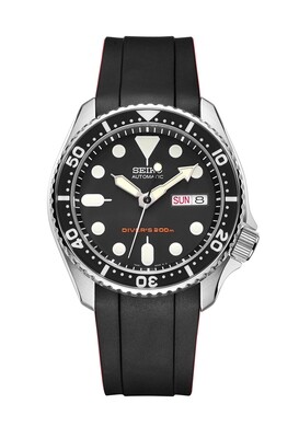 CRAFTER BLUE CB10 CURVED END RUBBER STRAP for SEIKO SKX SERIES