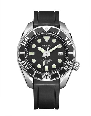 CRAFTER BLUE CB02 CURVED END RUBBER STRAP FOR SEIKO SUMO
