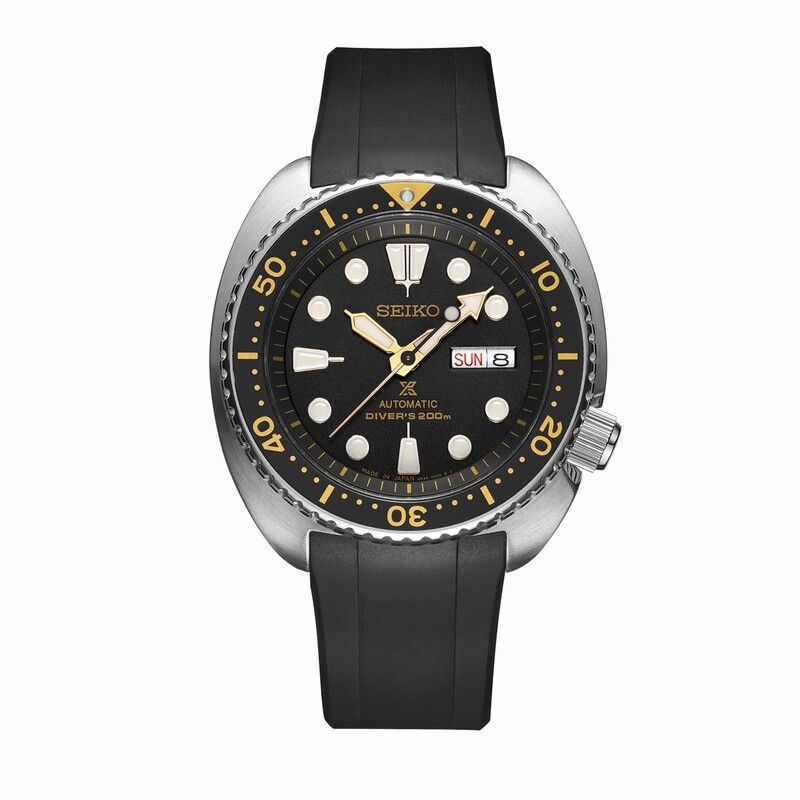 CURVED END RUBBER STRAP CB08 FOR SEIKO NEW TURTLE SERIES