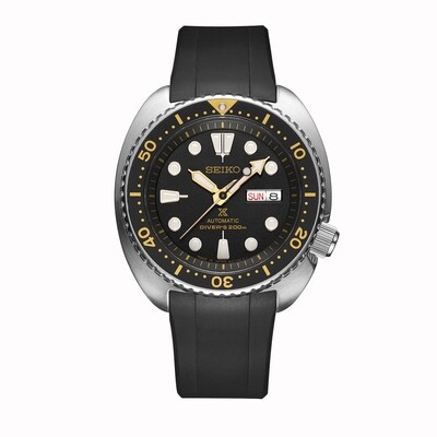 CURVED END RUBBER STRAP CB08 FOR SEIKO NEW TURTLE SERIES