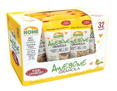 Awesome Granola - Raisin/Cranberry - 32-pack, 2.0 pouches