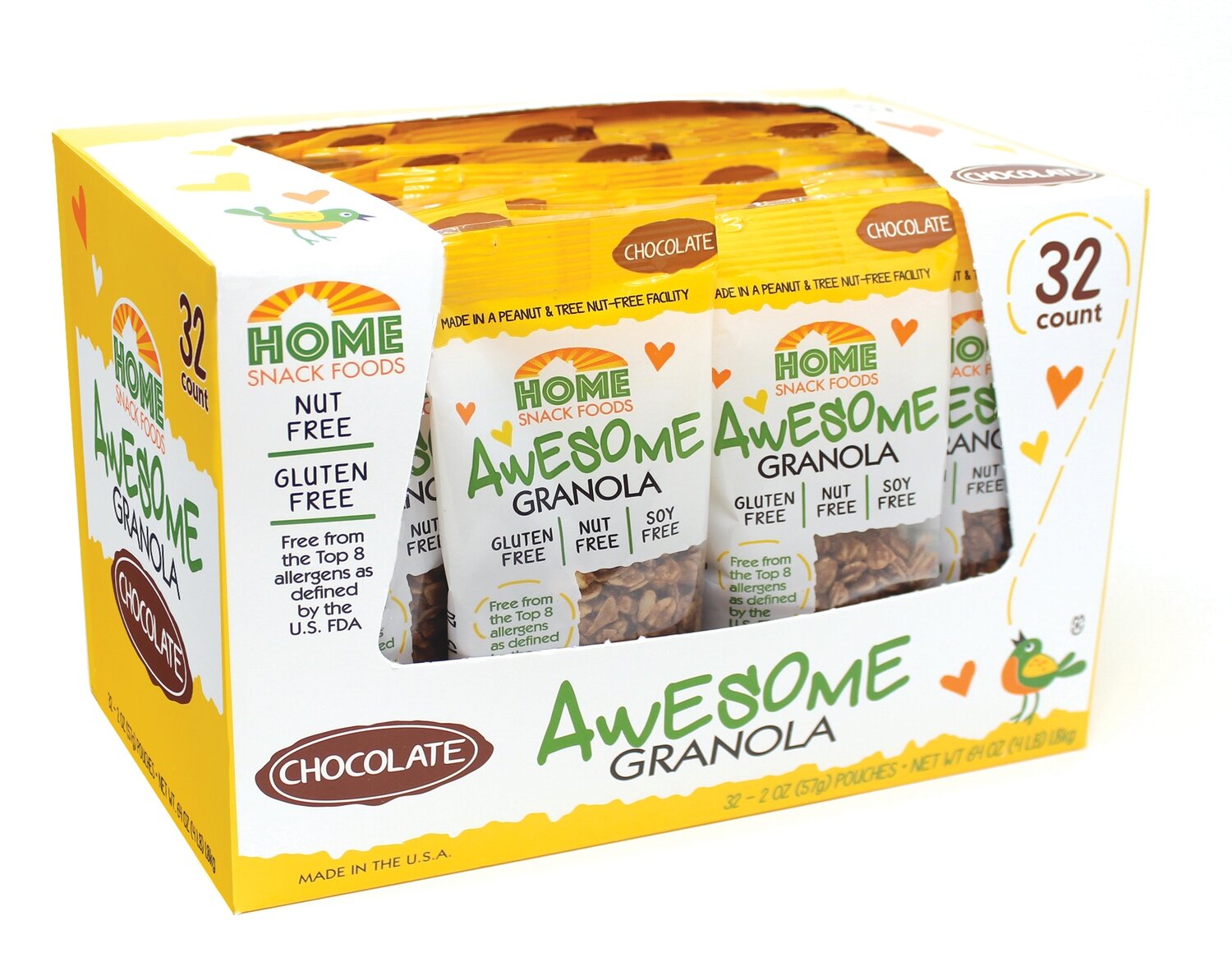 Awesome Granola - Chocolate - 32-pack, 2.0 pouch Awesome Granola - Chocolate - 32-pack, 2.0 pouch