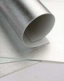 Фоамиран металлик -  Серебро А4 10 шт. цена за упаковку