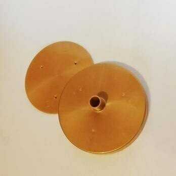 Подставка D=150 мм для изготовления настольного светильника под трубу D=16 мм (Золотая)