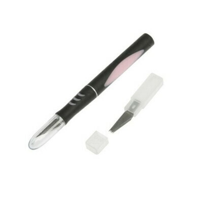 Нож макетный TUNDRA, двухкомпонентная ручка, перьевое лезвие (5 доп. лезвий)