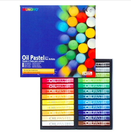 Пастель Mungyo Artists Oil Pastel масляная круглая 24 цвета (основные)