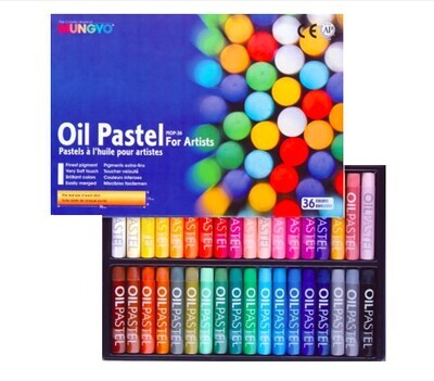 Пастель Mungyo Artists Oil Pastel масляная круглая 36 цветов в картонной упаковке