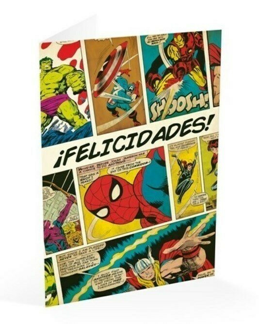 Tarjeta Felicitación Marvel