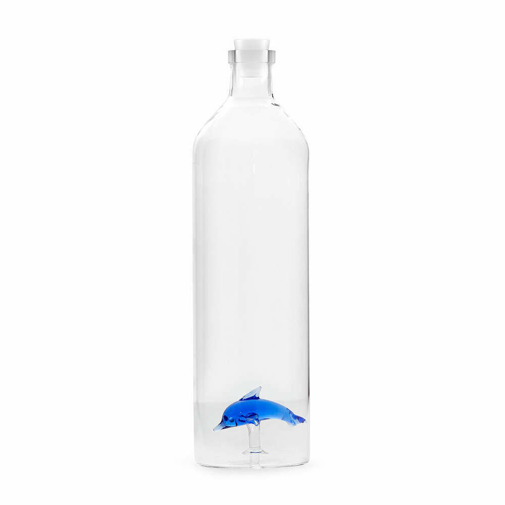 Botella Cristal Delfín 3D
