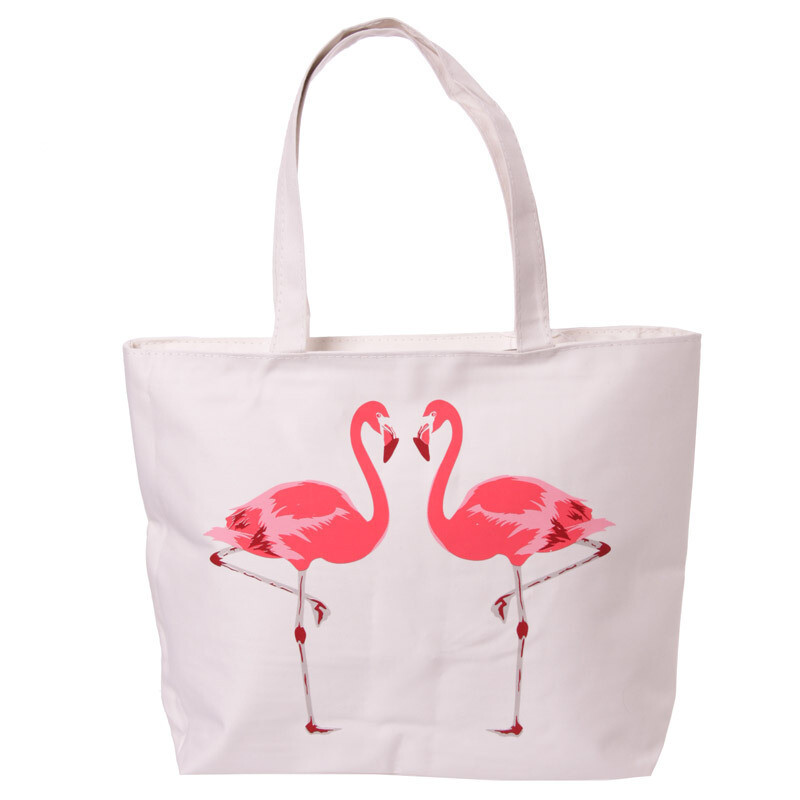 Bolso Flamenco con cremallera 100% Algodón