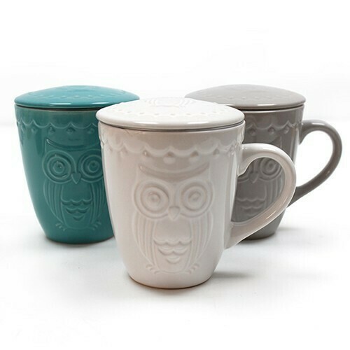 Taza con Filtro y Tapa Búho