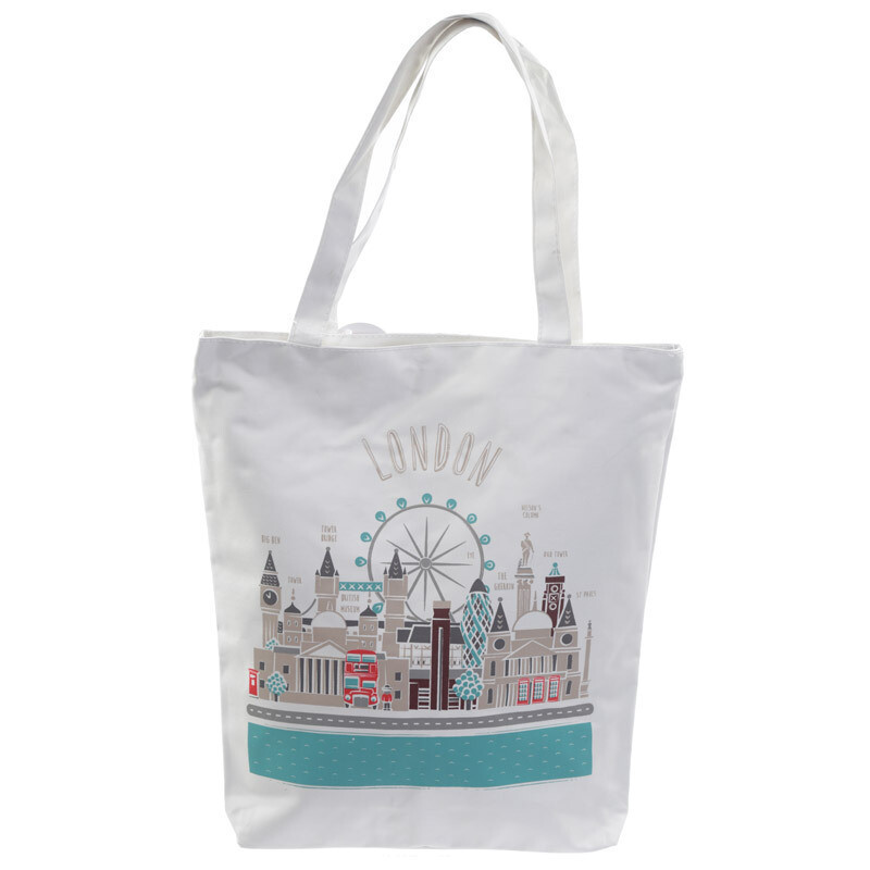 Bolso Londres con cremallera 100% Algodón