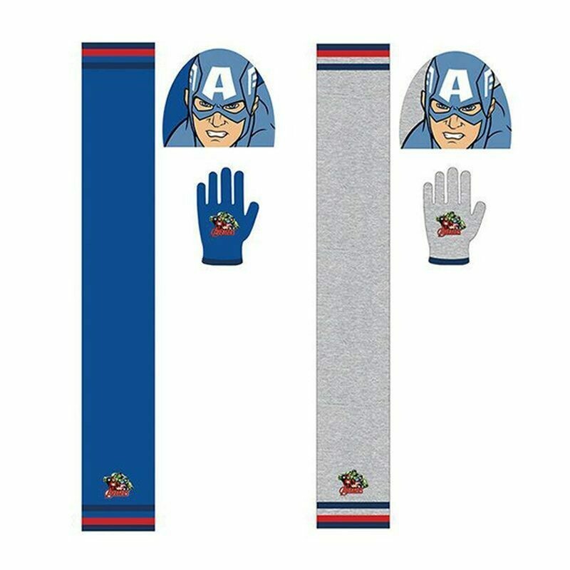 Set Bufanda, Gorro y Guantes Capitán América