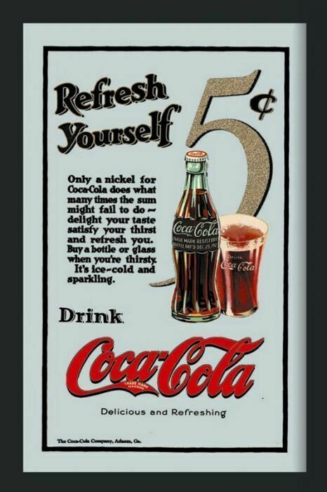 Espejo Coca-Cola 5 Céntimos