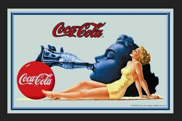 Espejo Coca-Cola Chica Bañador